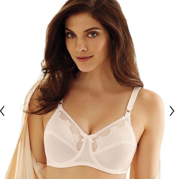 Bali Comfort-U Flower Full-Figure Bra 0180 Sz-36DD - Picture 1 of 10